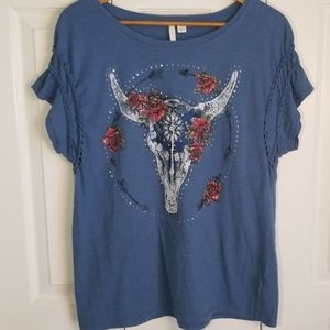 Est. 1948 Boho Southwestern Skull Graphic Tee